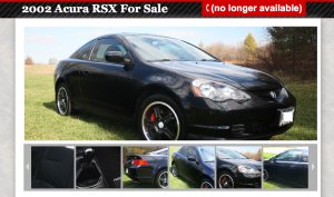 acura rsx website 300x177 Advertising Your Used Car Online