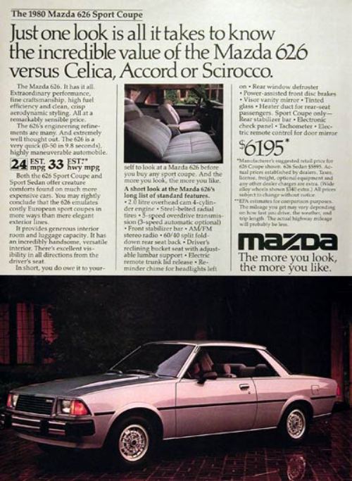 Way Back Wednesday Gallery: Vintage 80′s Car Ads | Car Tips